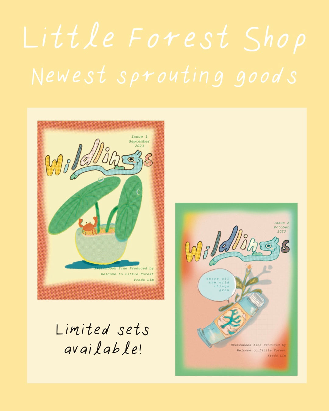 Wildlings Zine - A handmade Product by Freda.E of Little Forest Shop (LFSO)