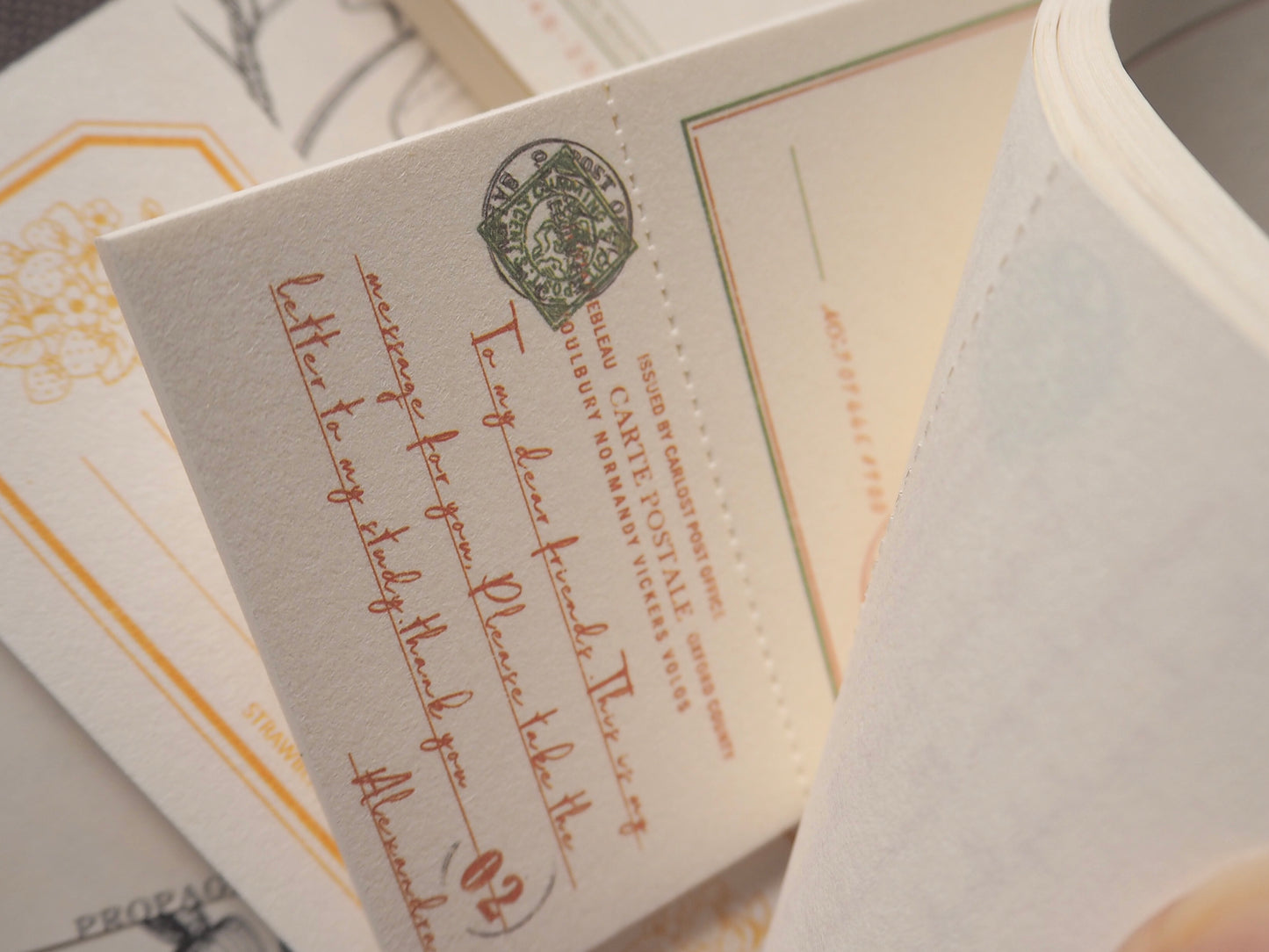 Vintage Style collage Notepad papers