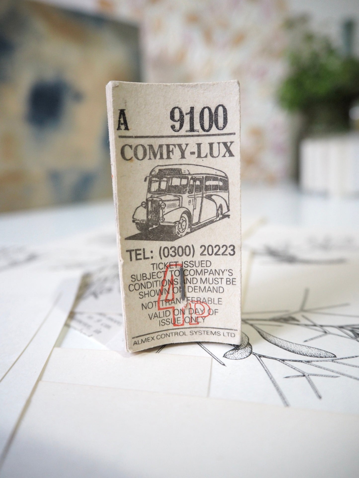 A stack of Vintage Transport Tickets (Bus/ Tram/Train) 100