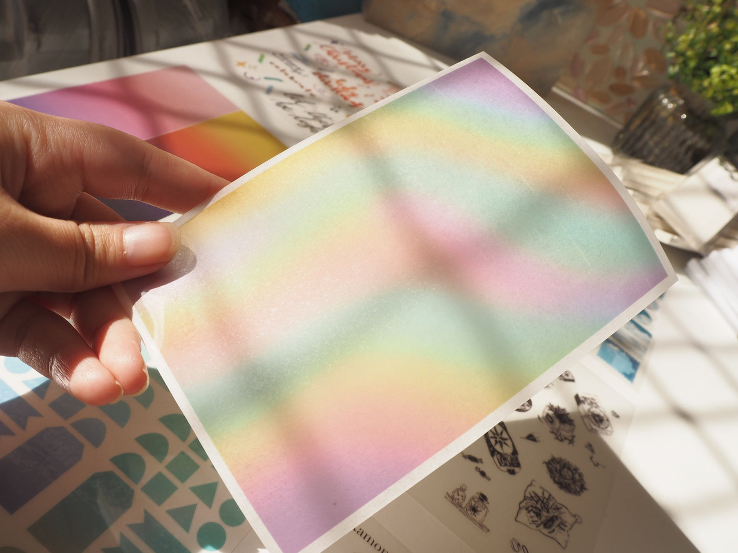 Sandy Blue Planner inserts and Paddlepop sheet - Rub-on Stickers/ Transfer Stickers 010 and 011 (LFSO)