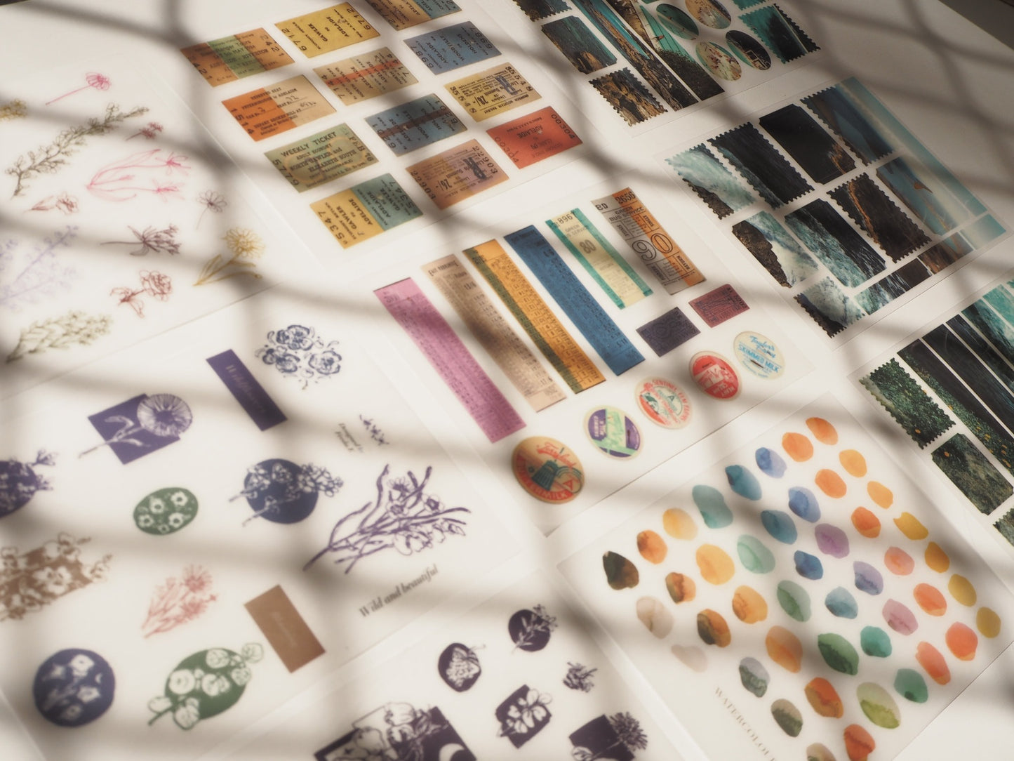 Wildflowers - Rub-on Stickers/ Transfer Stickers 022 (LFSO)