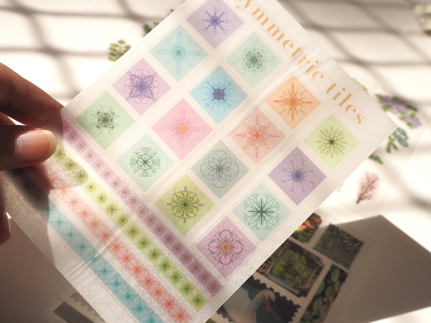 Symmetric Tiles - Rub-on/ Transfer Stickers 023 (LFSO)
