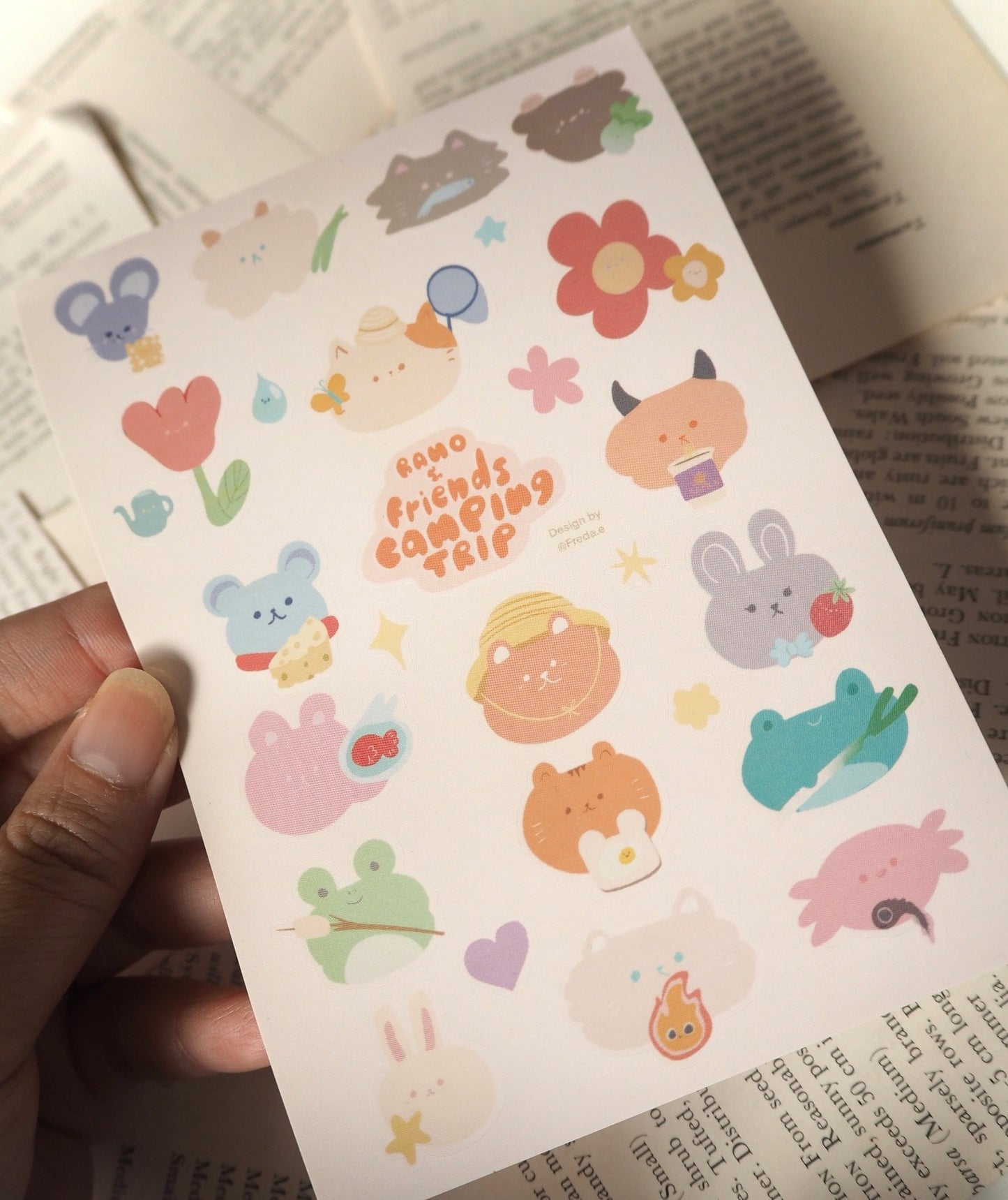 Camping trip!! - Rano and friends sticker sheet (LFSO)