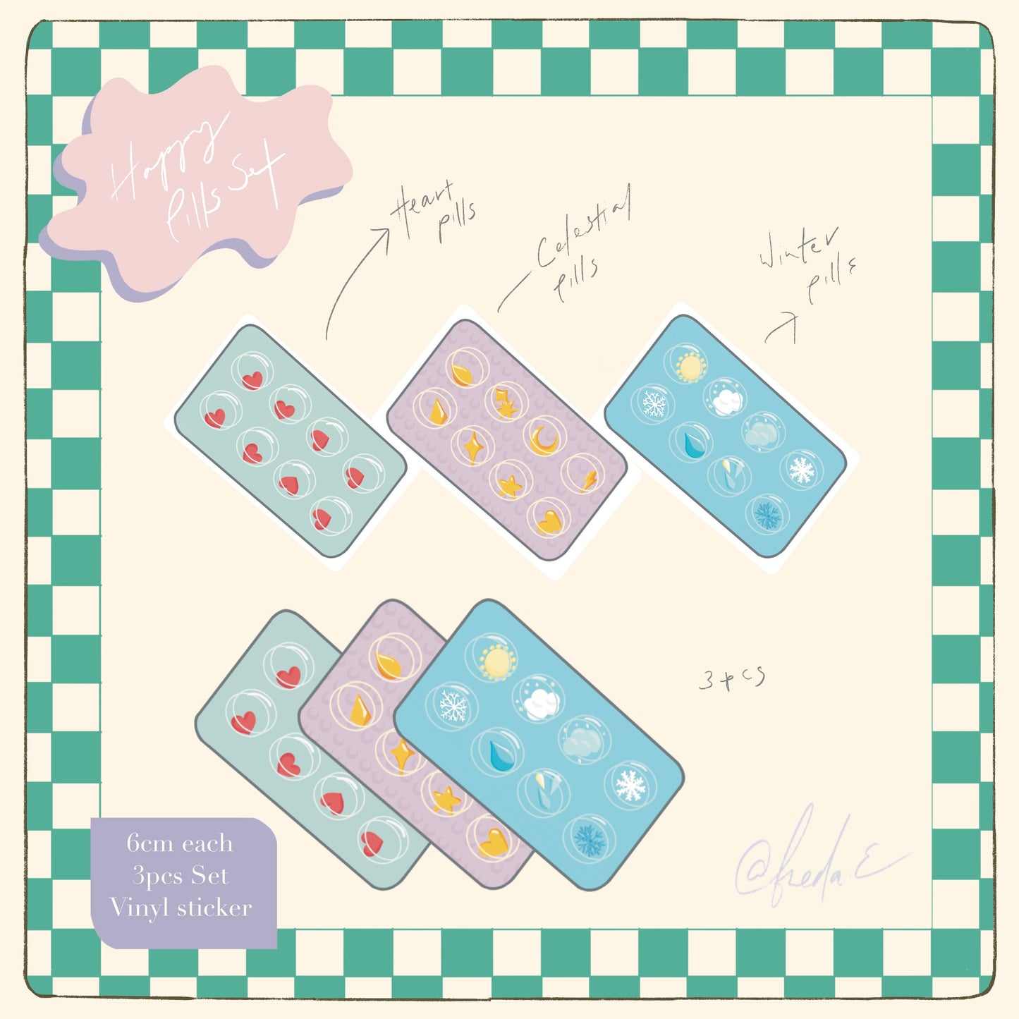 Happy Pills Set of 3 (LFSO)