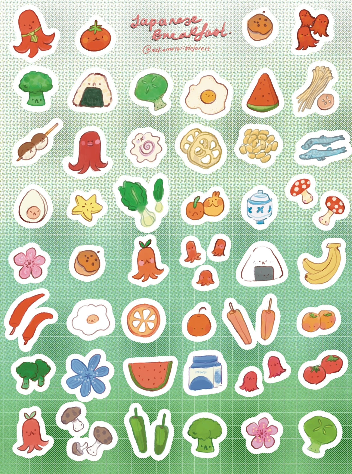 Japanese Breakfast Sticker Sheet