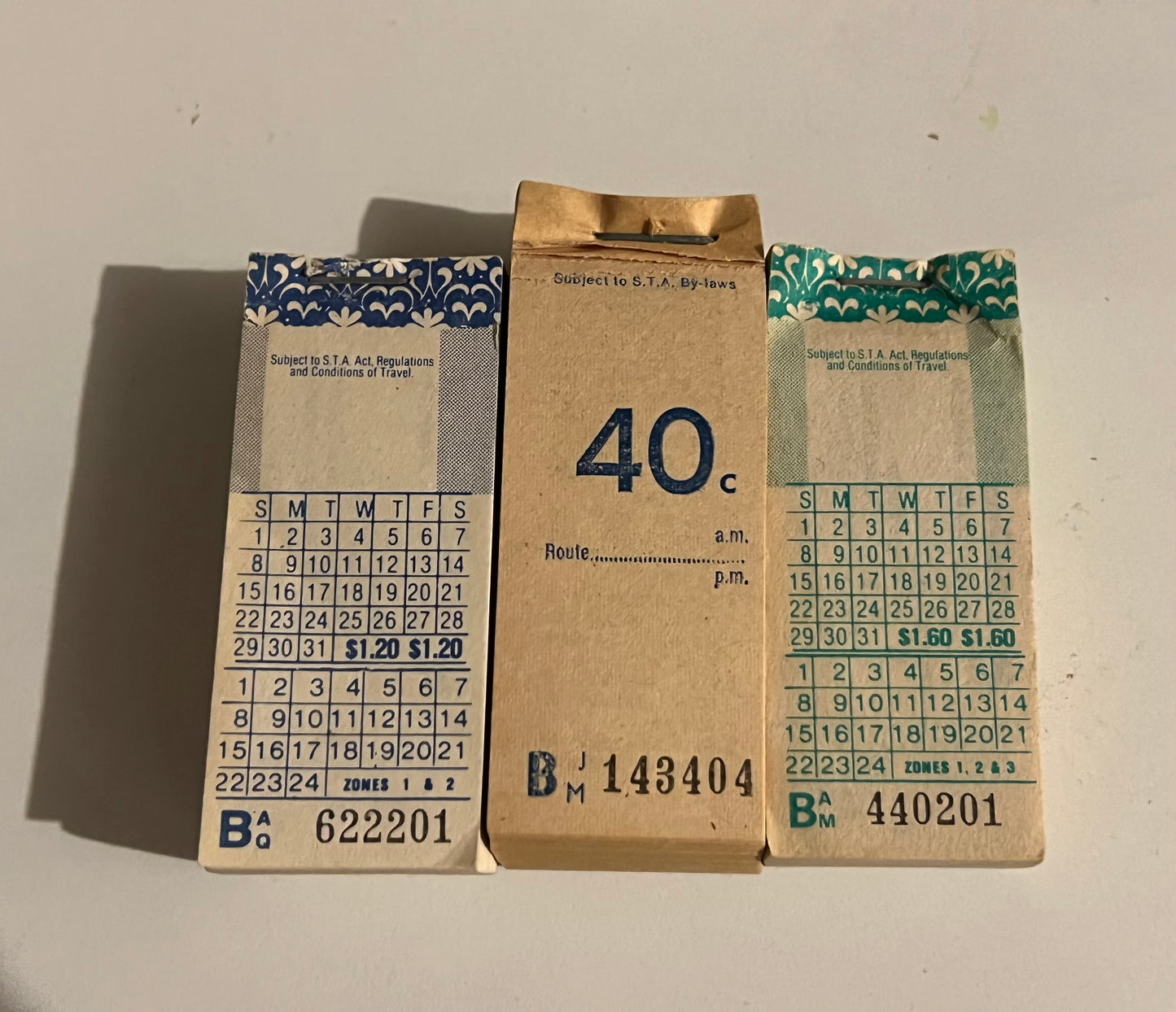 35 pcs Australian Vintage Thin tickets (LIMITED STOCK)