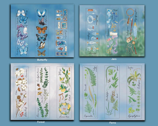 Beautiful Butterflies and Forest Stickers PET OS1100