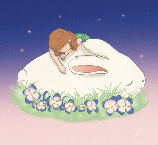 Sleepy bun  - Little Forest Art Prints (LFP 011)