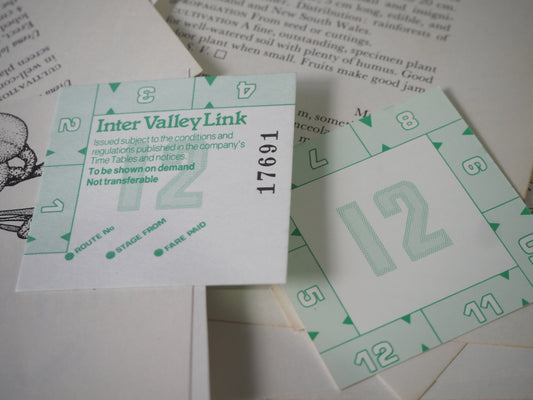 Loose Tickets : Emergency Tickets 12 sheets/ Green cards