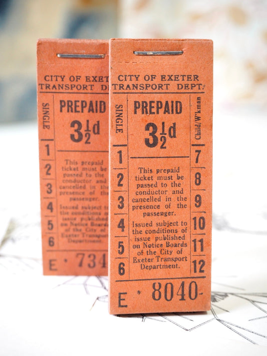 City of Exeter Prepaid 25 tickets thin mini stack
