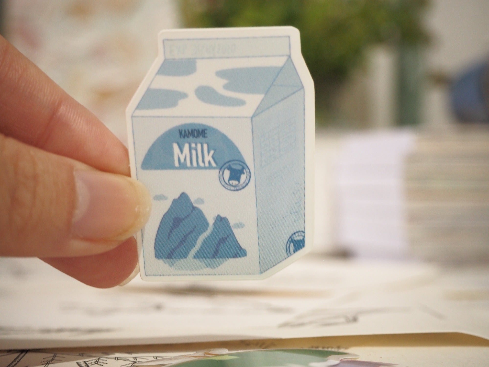 Milk Container Sticker Tiny Milk Bottle Sticker (LFSO) – Little Forest Shop