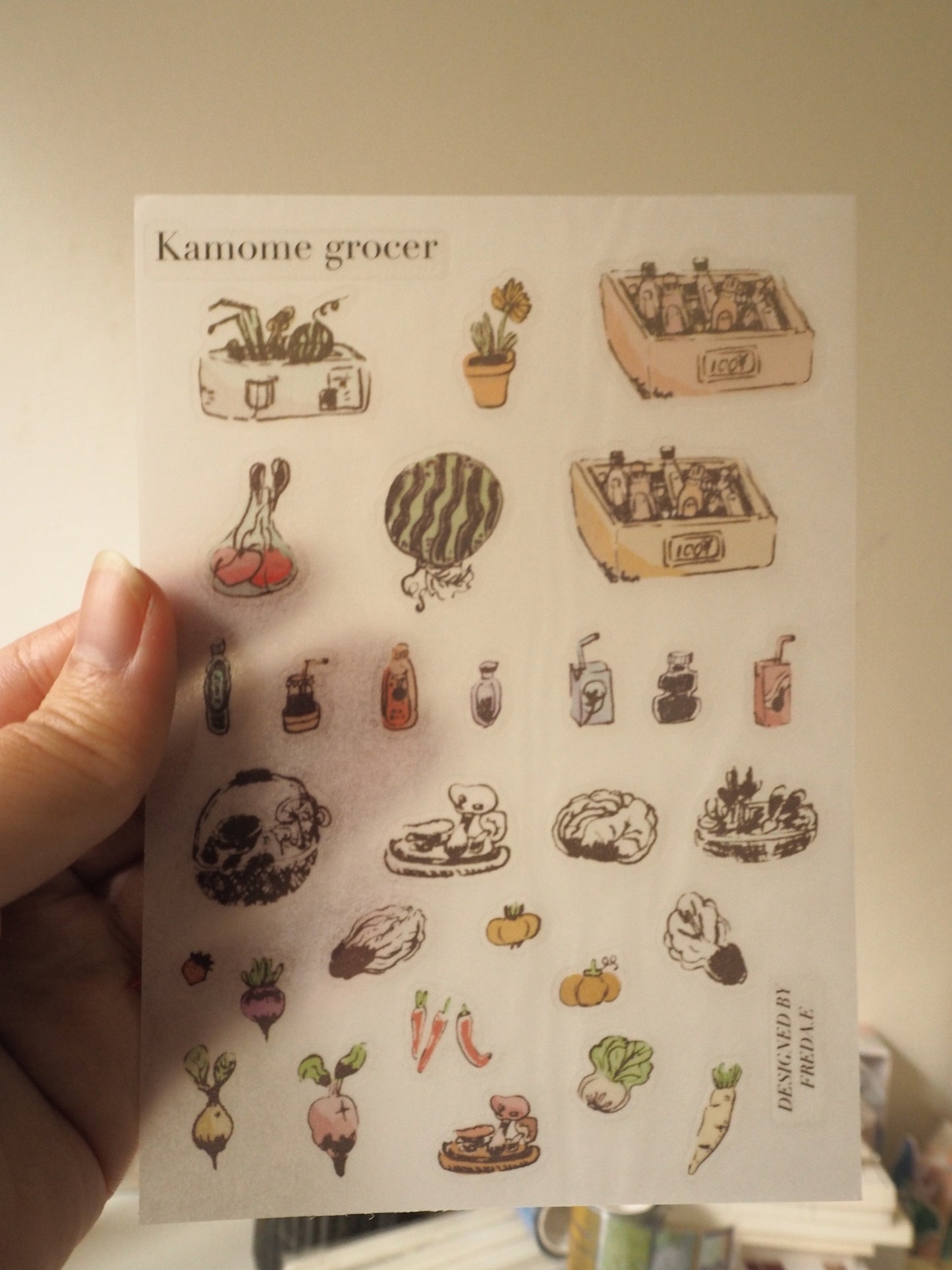 Kamome Grocer - Rub on/ Transfer Stickers 026 (LFSO)