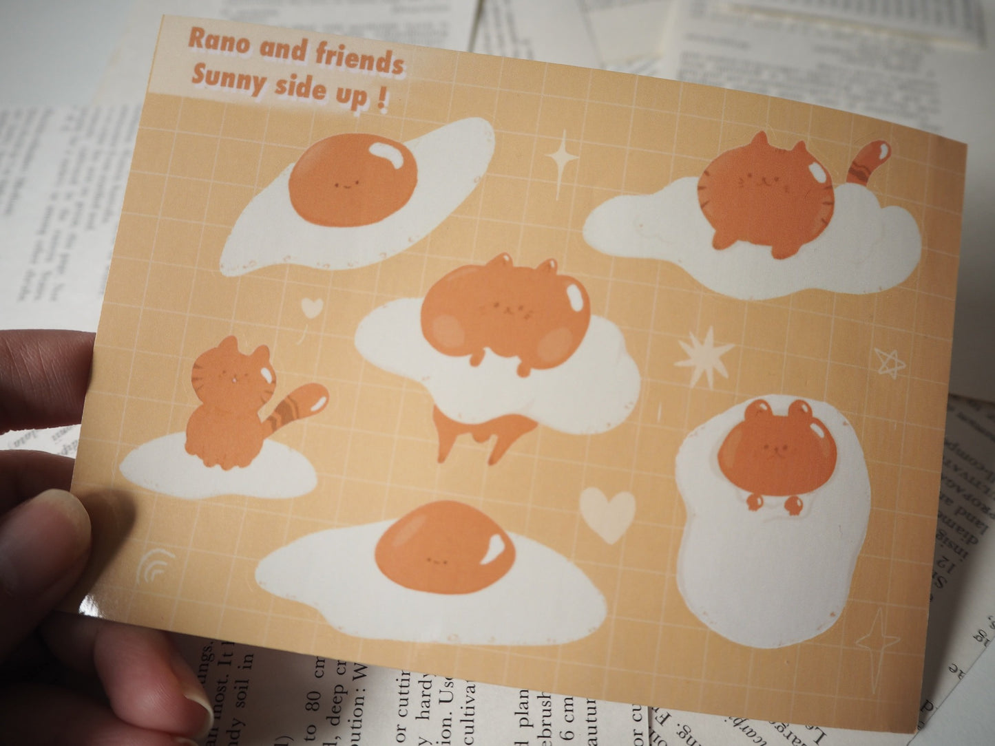 Sunny side up Egg - Rano and friends sticker sheet